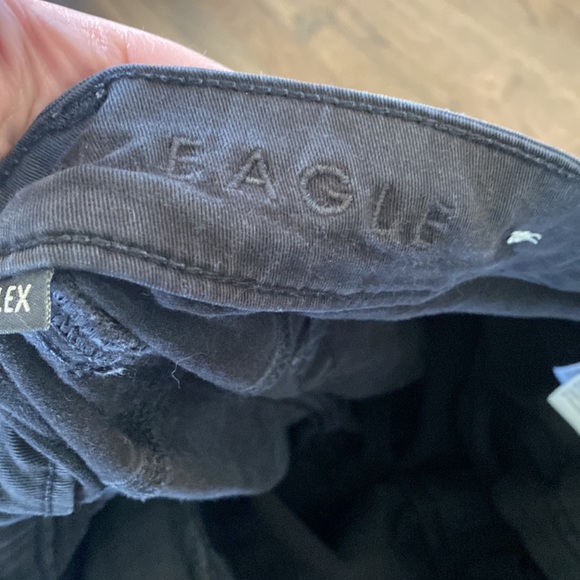 American Eagle Slim Straight Jeans 32 x 32 Distressed GUC Black - Picture 8 of 13